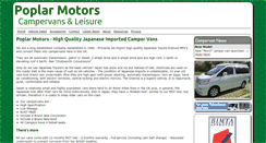 Desktop Screenshot of poplarmotors.co.uk